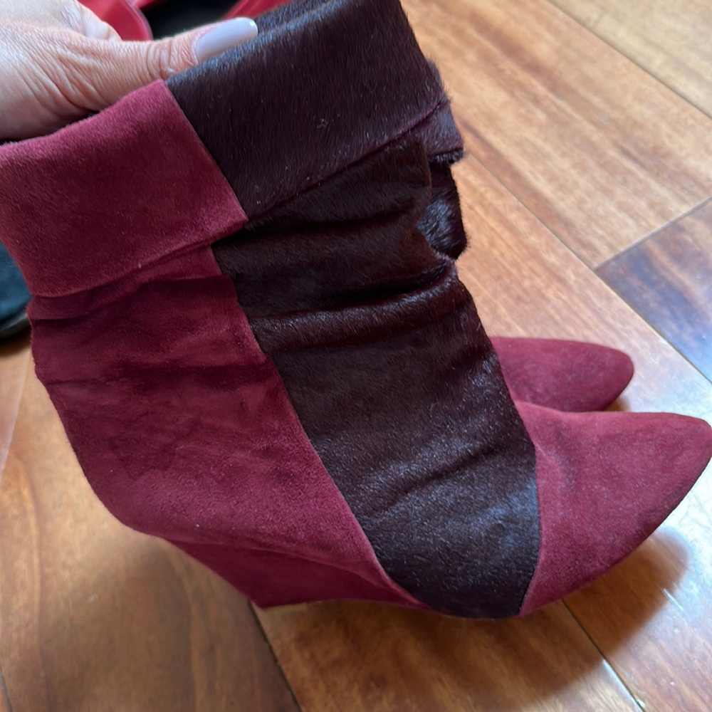 Burgundy boots size 36 beautiful condition